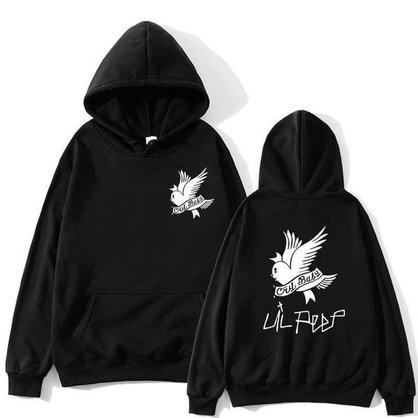 

lil peep hoodie liefde lil.peep hooded trui casual mannen/vrouwen sudaderas cry baby hood hoddie sweatshirt, Black