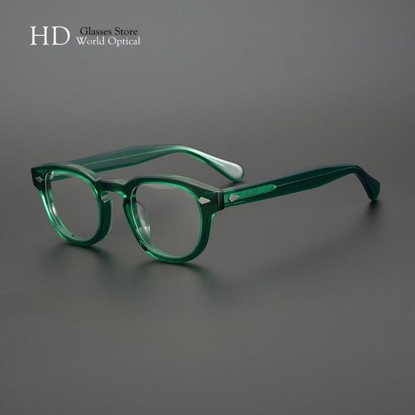 

fashion sunglasses frames pirate captain johnny depp lemtosh eyeglasses men and women myopia prescription optical glasses frame retro acetat, Black