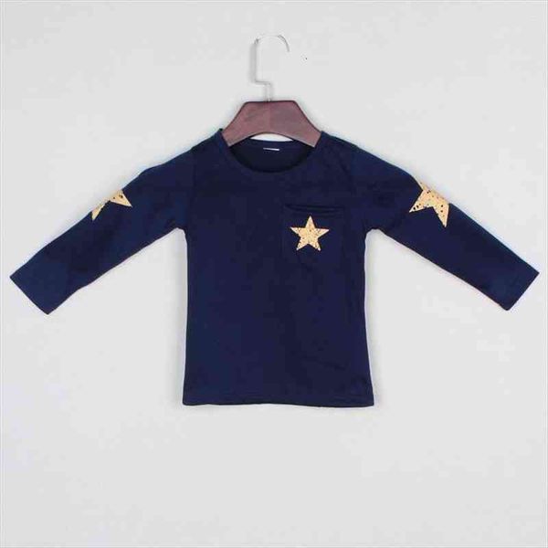 

details boys long sleeve ,children cotton t shirt ,cartoon star age 2~8y, Blue