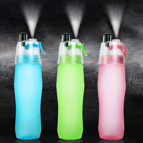 

outdoor pc frosted sport portable plastic mist spray water leak proof bottle for travel office