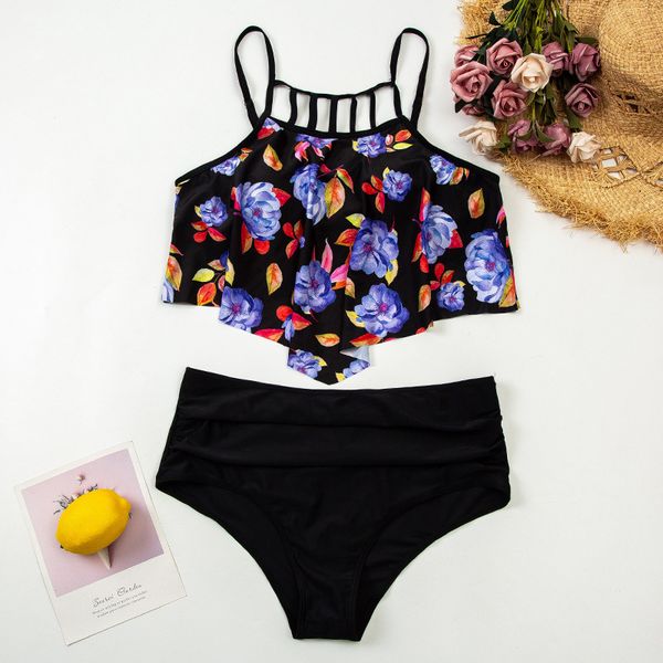

2021 new high waisted bikini swimsuit, White;black