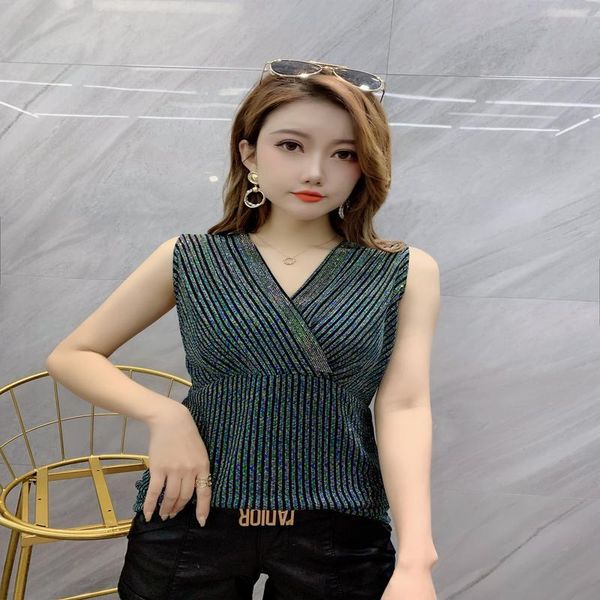 

women's blouses & shirts jiali 2021 summer type of sleeveless bottoming shirt with drill, slim and fashionable wide shoulder, top, White