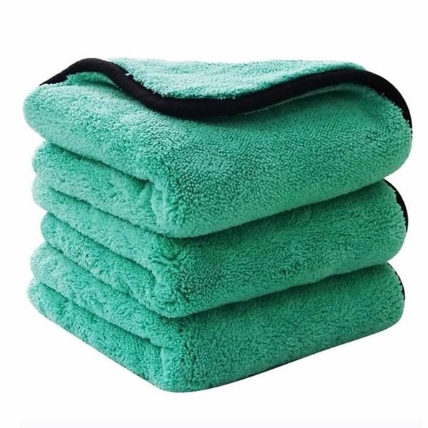 

towel 1200gsm car detail cleaning cars wash microfiber non-linting non hurting the paint auto washing accessories