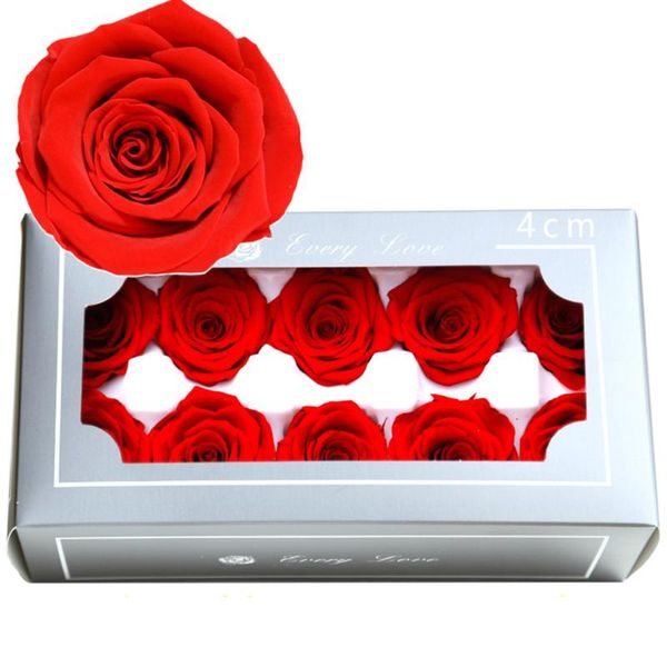 

decorative flowers & wreaths 10pcs level a preserved rose flower immortal 4cm diy gift eternal valentine wedding party material derac