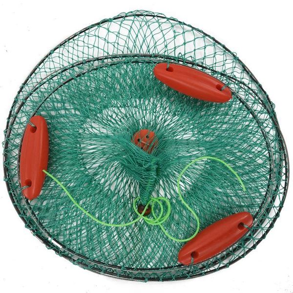 

collapsible green knot boat fishing live bait keep net accessories