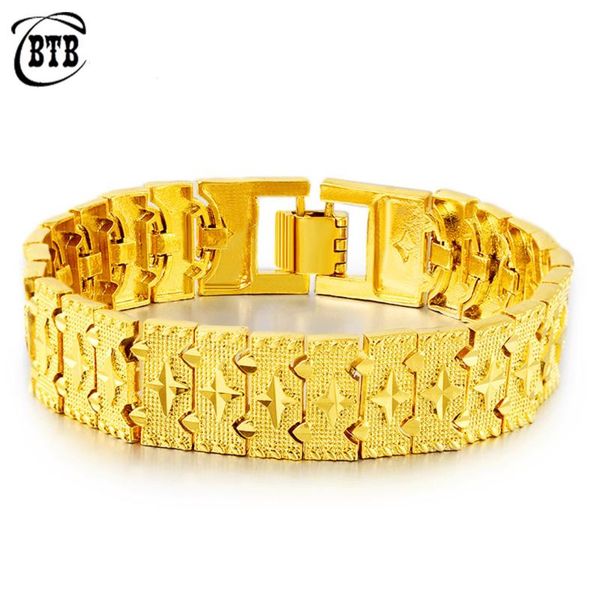 

link, chain muslim fashion luxury gold women charm bracelet middle east banquet wedding men's bracelets accessories gift, Black
