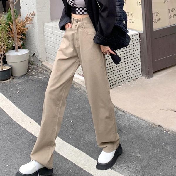 

women's jeans 2021brown high waist, baggy, straight leg, wide baggy jeans, y2k vintage streetwear mom, Blue