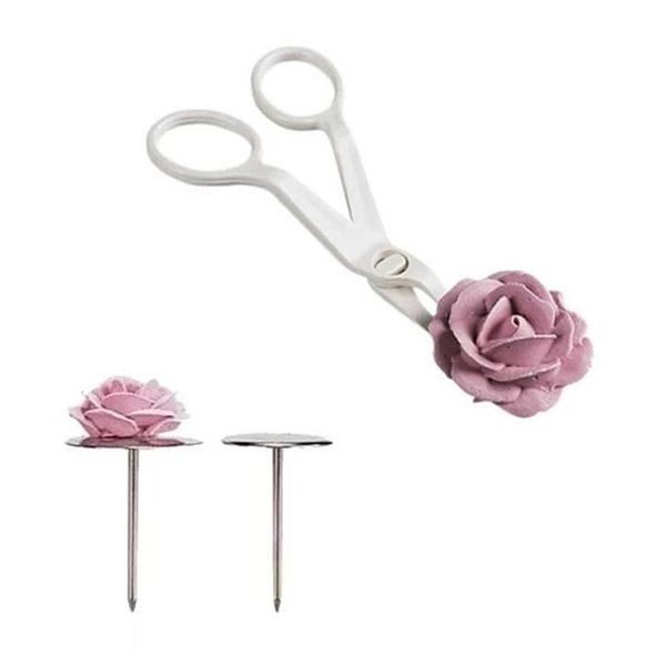 

baking & pastry tools 1 set cake decoration flower stand nail 2 icing piping nozzle scissors for cream transfer