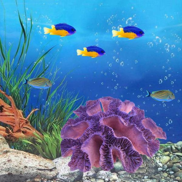 

decorations resin fish tank landscaping simulation coral aquarium decoration cute stone decorative accessories