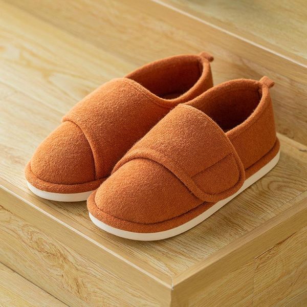 

slippers 2021 spring autumn women cover heel slides warm cotton shoes platform flat indoor mute female home footwear, Black