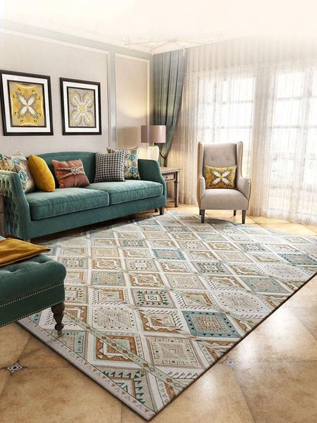 

carpets european rugs and carpet for living room american style bedroom kids play mat pastoral simple plaid large