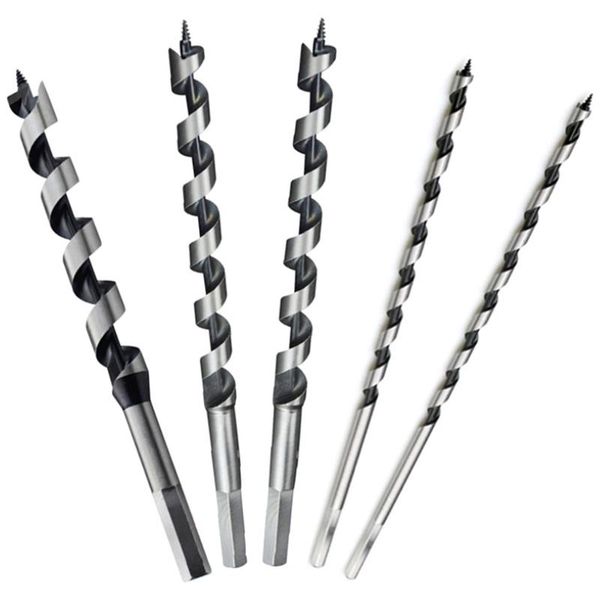 

professional drill bits 5pcs 230mm hex shank extra long point twist auger wood set woodworking bit tool 6 8 10 12 14mm