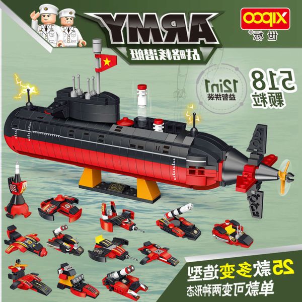 

assembled toys world standard military small particle building blocks compatible with lego aircraft carrier nuclear submarine puzzle toys