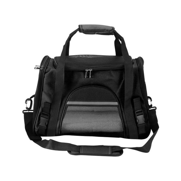 

multifunctional foldable pet bag convenient carrying cat carrier supplies cozy fleece bed for outdoor traveling carriers,crates & houses