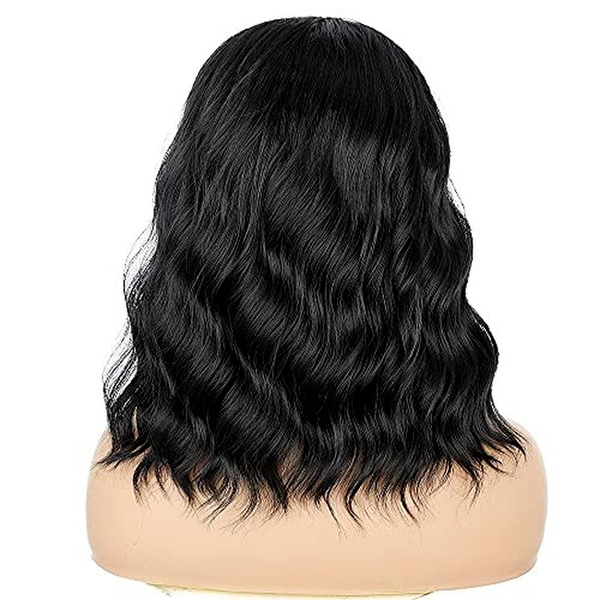 

synthetic curly headband wigs for women black wavy wigs with new design unique attached for daily use headband as a giftfactory direct