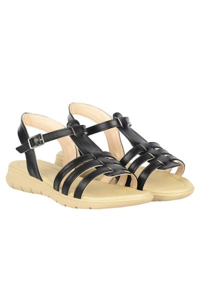 

sandals women's black skin flat shoes