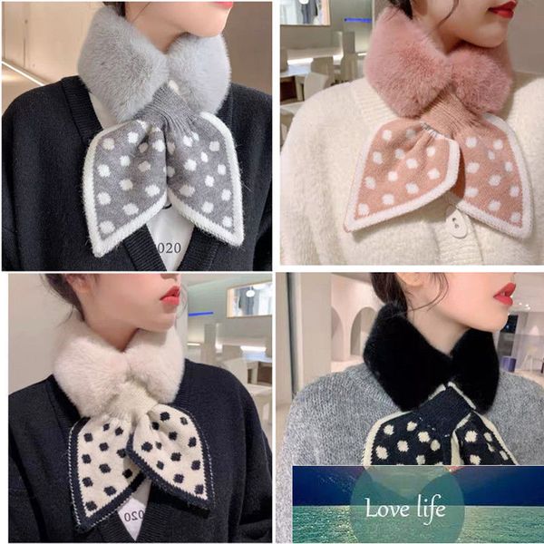 

new winter thick warm imitationt hair neck scarf scarf lady thousand bird case famous brand knitted scarf lady factory price expert design q, Blue;gray
