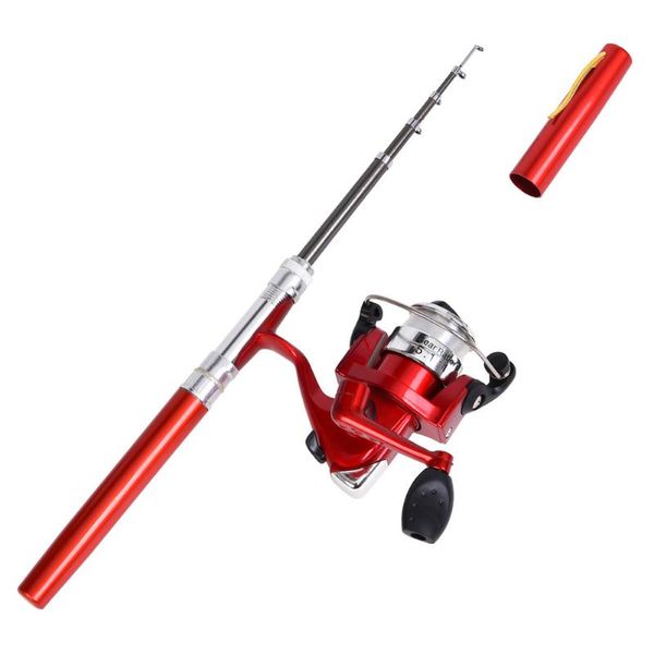 

travel mini portable fishing rod and reel lightweight set sea pole kit boat rods