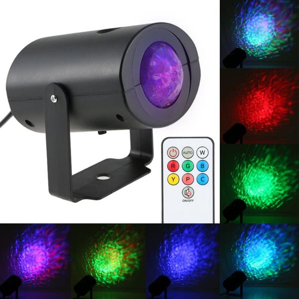 

effects mini led stage light effect rgbw water wave ripple speed adjustable 7 colors with ir remote rgb flash for ktv party disco bar