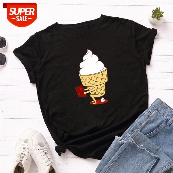 

women's loose round neck short-sleeved cotton t-shirt t17 #xk2f, White