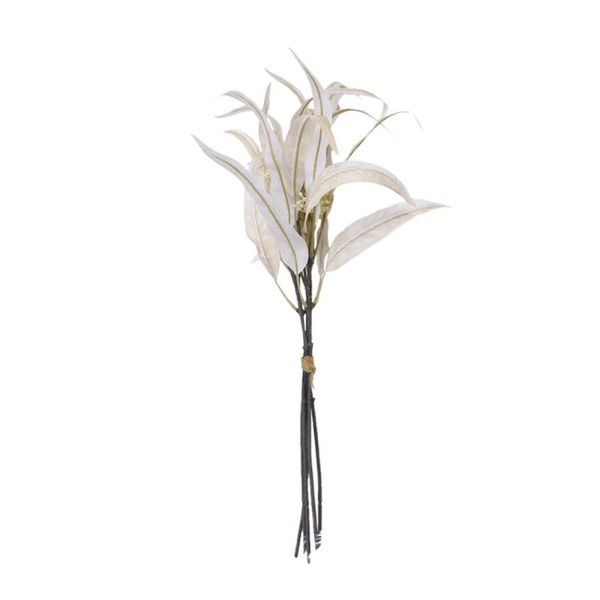 

decorative flowers & wreaths artificial curved eucalyptus leaves home vase decoration fake 5pcs lifelike beautiful natural festival imitatio