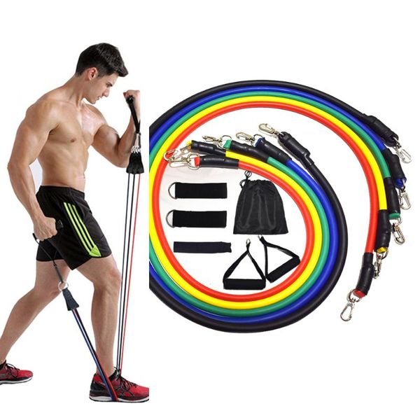 

resistance bands 15 pcs set fitness gym equipment exercise pull rope elastic training expander
