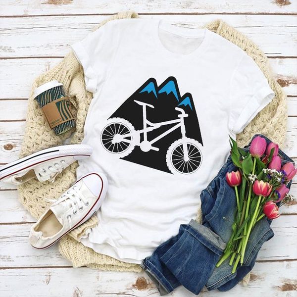 

and women graphic bike mens t shirt hiking mountain womens fashion print lady summer clothes clothing tee, White;black