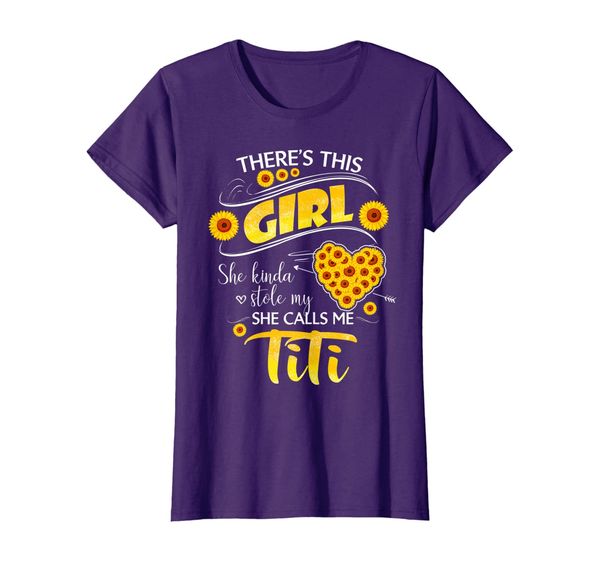 

Womens This Girl Stole My Heart He Calls Me TiTi T-shirt Gift idea, Mainly pictures