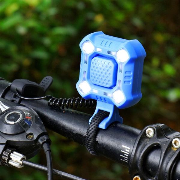 

bike lights with 140db horn ipx6 rechargeable led bicycle light ring bell bikes accessories biker portable emergency tools