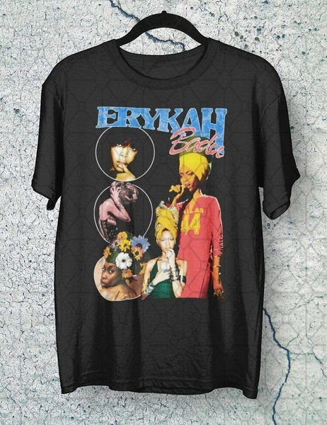 

erykah badu t-shirt gift ideas for fans, White;black