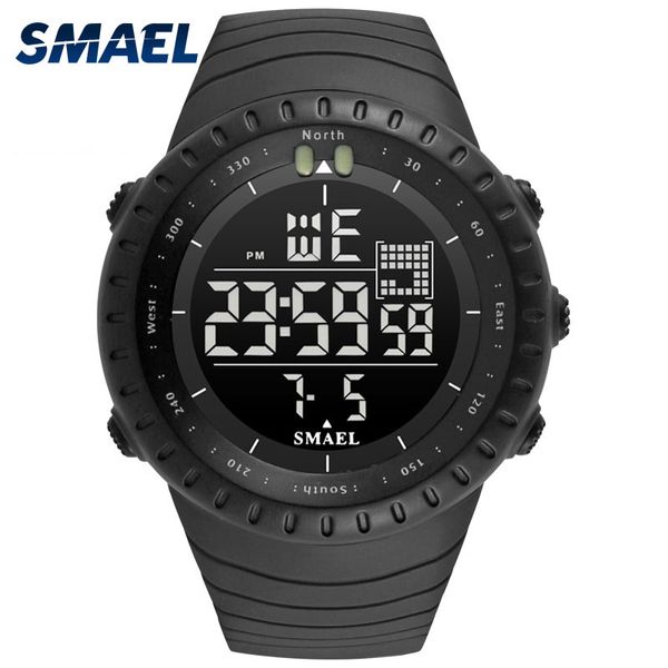 Nuevo reloj deportivo de marca SMAEL para hombre, relojes de pulsera electrónicos informales a la moda, reloj multifunción de 50 metros, horas impermeables 1237 X0524