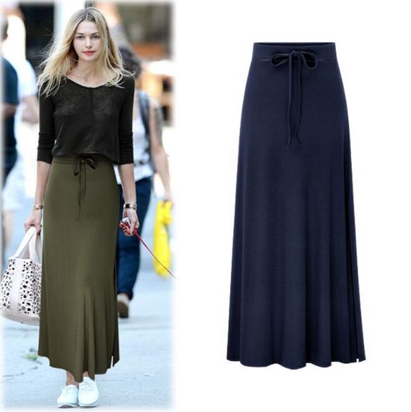 

skirts women's high waist slits with belts, one-step skirts, thin mid-length hip, Black