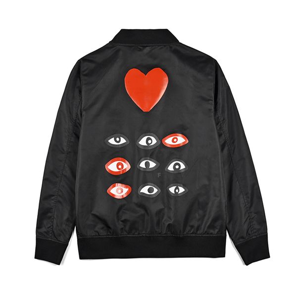 

2021 play designers jacket #c003e off autumn winter fashion men women outerwear harajuku luxurys heart pattern white coats cdg casual essent, Black;brown