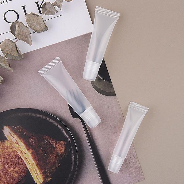 

storage bottles & jars 10pcs/pack 8/10/15ml lipstick container refillable empty cosmetic tubes lip gloss clear containers makeup tools