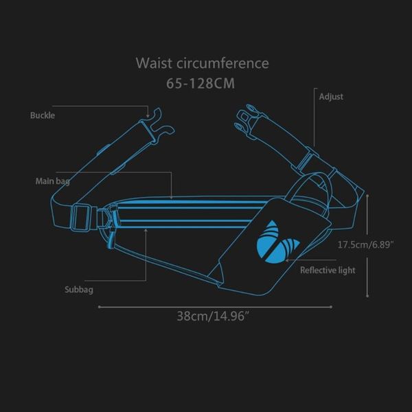 

outdoor bags e5bd running belt women man perfect hands runners large pocket-adjustable pouch accessories