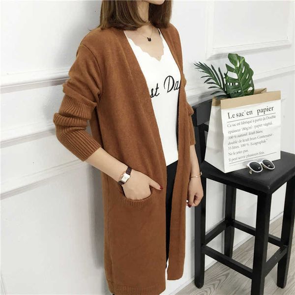 

women's sweaters autumn spring cardigans solid knitted female sweater korean style open stitch long sleeve casual outwear gigf, White;black