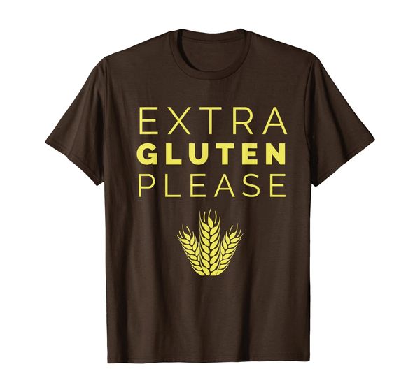 

extra gluten please || funny wheat shirt for gluten lovers, White;black