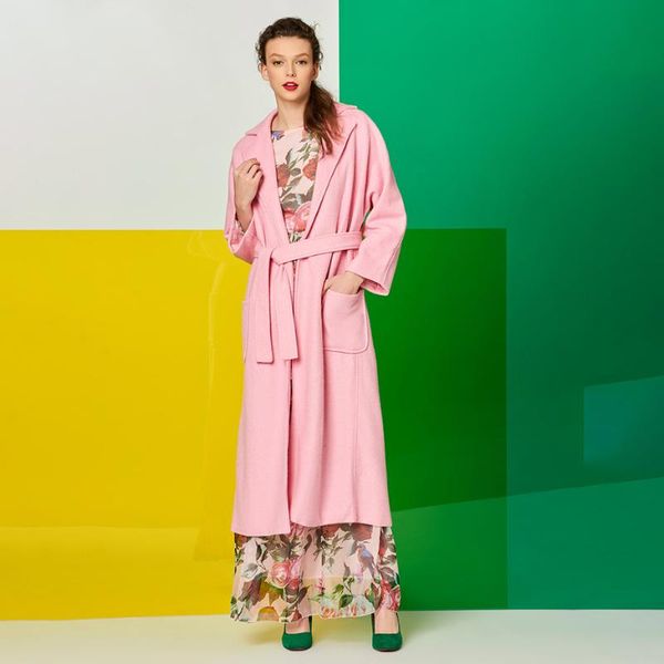 

women's trench coats women overcoats casual winter pink sweet elegant plus size wool blends lapel plain female fashion office lady vint, Tan;black
