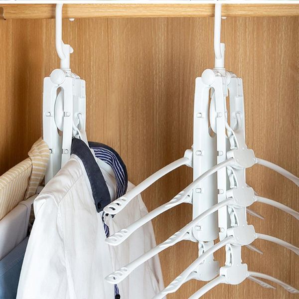 

laundry bags multifunctional folding drying racks hanger rotatable clothes rack household multi-layer storage clothing