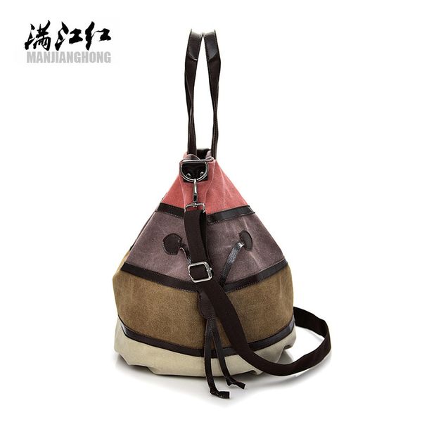 

2021 new canvas shoulder bag womens european and american colored mosaic crossbody striped hand-carrying womens bag amazon