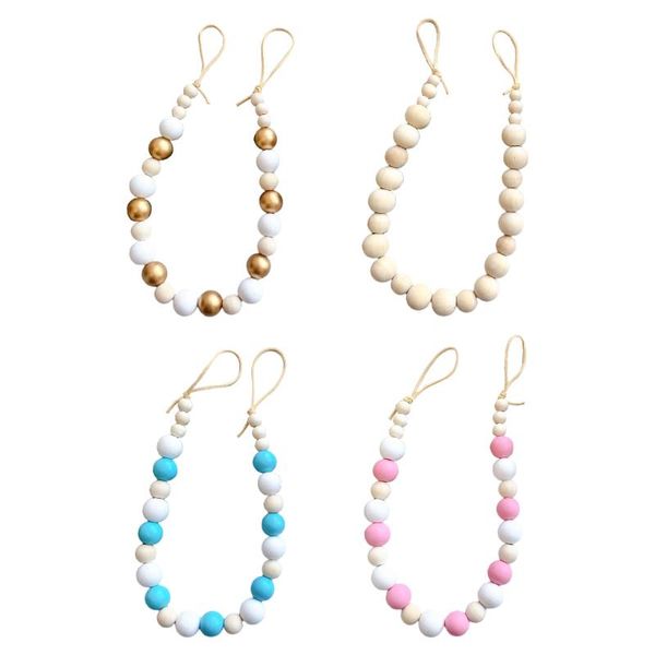 

other home decor 2x wood curtain tiebacks farmhouse decorative beaded holdbacks