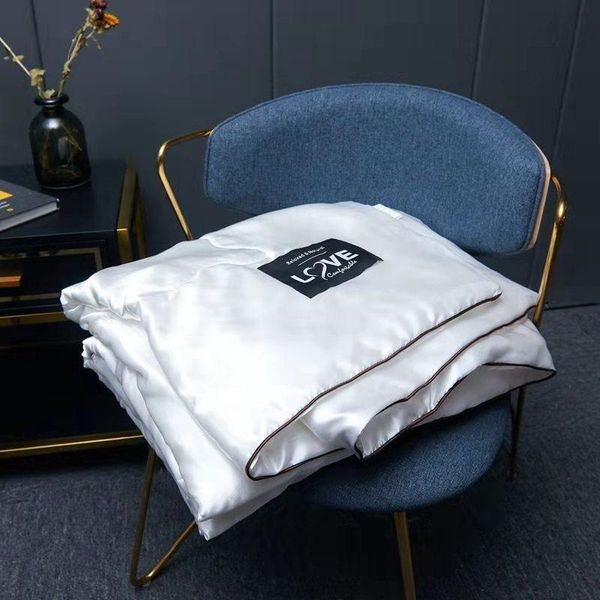 

comforters & sets summer washed silk quilt solid pink red white grey blanket kids air condition comforter bedspread bed cover bedding