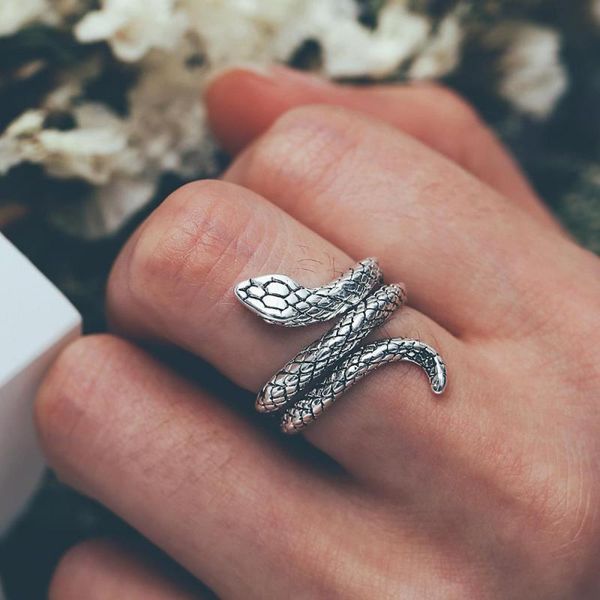 

cluster rings women/men fashion snake ring adjustable size open jewelry gifts 2021, Golden;silver