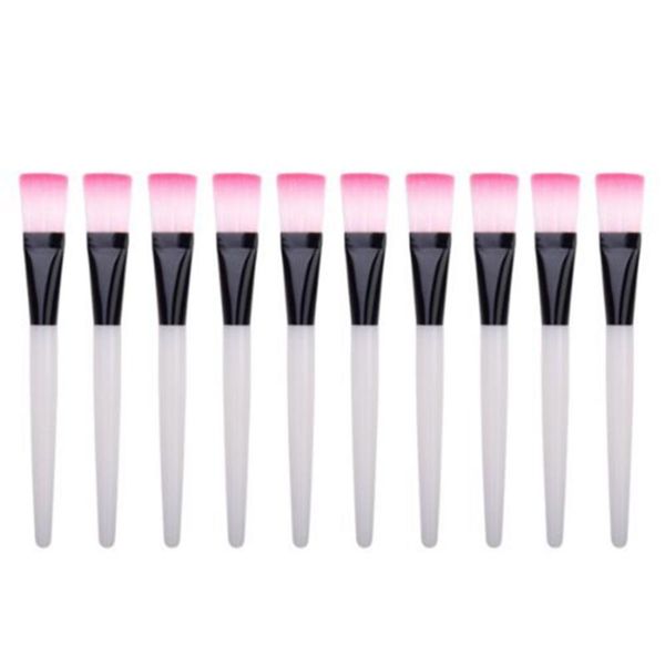 

eyelash curler 10pcs makeup clear handle facial mud mask mini brush