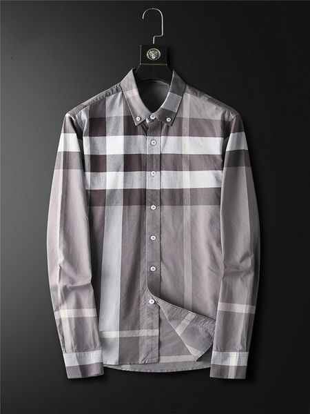 

2021 polka dot mens designer shirt autumn long sleeve casual dress shirts style homme clothing -2xl#75, White;black
