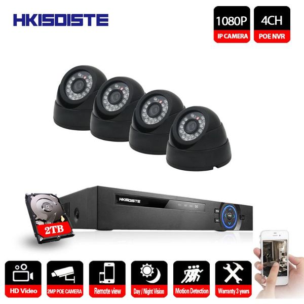 

1080p ip home 4pcs indoor outdoor camera smart ir cctv security surveillance system systems