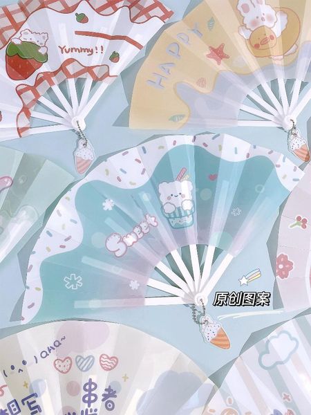

other home decor summer cool fan children cute folding mini-portable shaped small plastic portable hand female