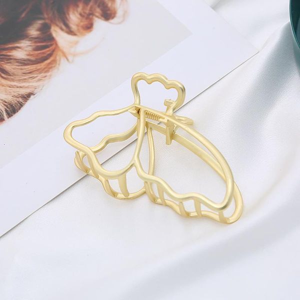 

hair clips & barrettes 2021 fashion big metal claw size butterfly geometric for women accessories gift, Golden;silver