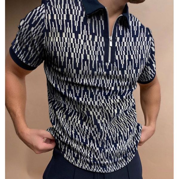 

simplicity pattern men s zipper polo shirt comfortable breathable fashionable cool daily travel work party, White;black