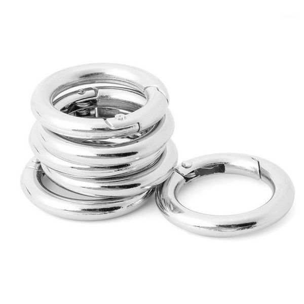 

cords, slings and webbing 6pcs round carabiner spring snap keychain hook clip outdoor backpack buckle hooks climbing1